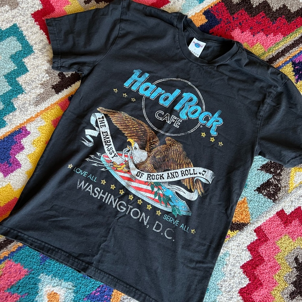 Hard Rock Cafe Washington DC Graphic TShirt Sz MD